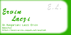 ervin laczi business card